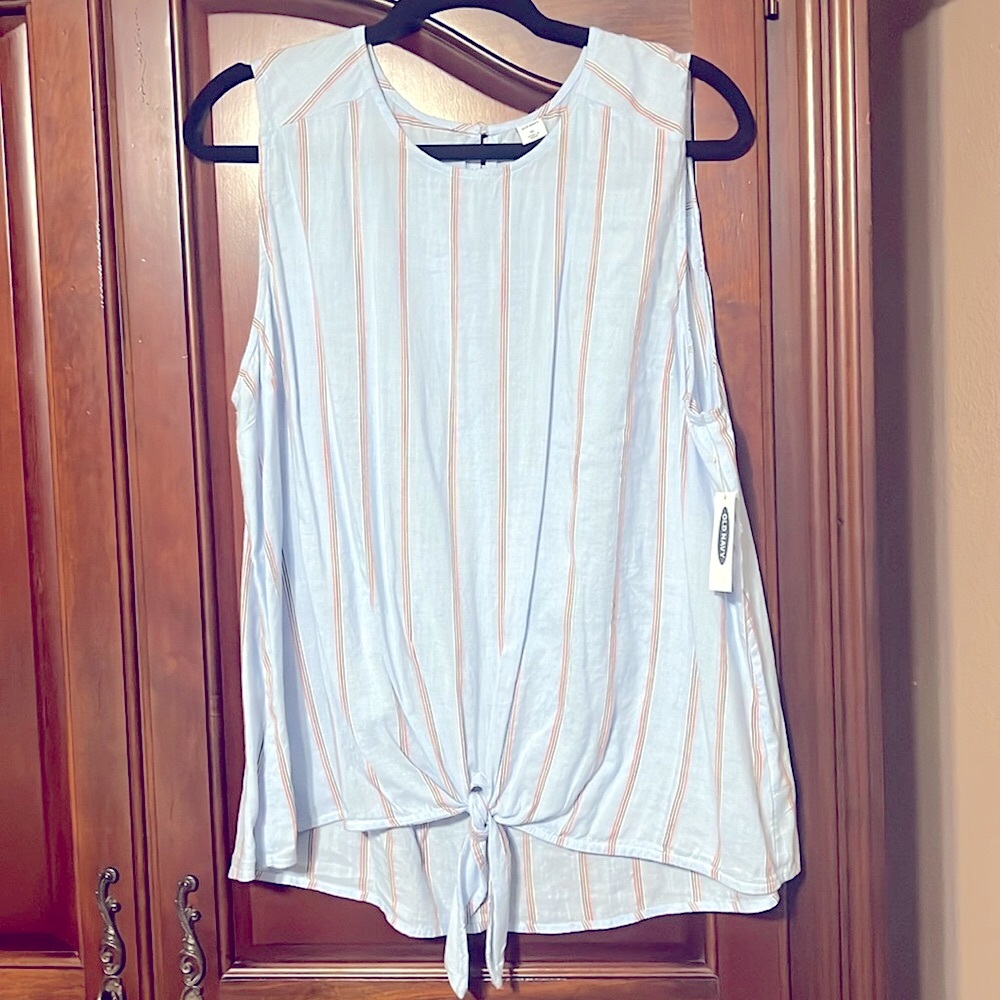 NWT OLD NAVY sleeveless blue top Size XL